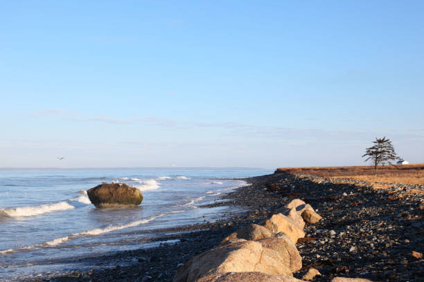 istock Waves splashing along the seashore 873492404