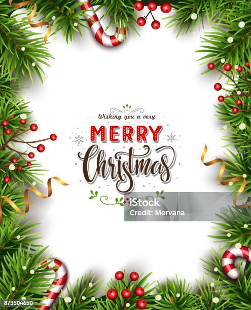 Beatiful Christmas Background Vecteurs libres de droits et plus d'images vectorielles de Noël - Noël, Bordure, Couronne florale