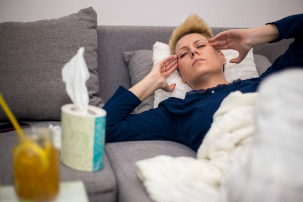 istock Sick Woman.Flu.Woman Caught Cold. 873508404