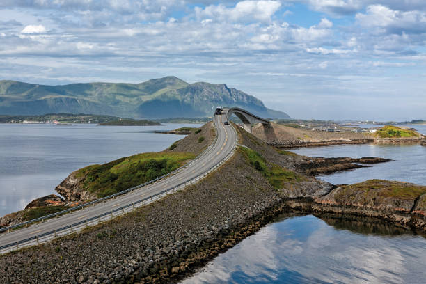 istock Atlantic road in Hulvagen, Norway 873511592