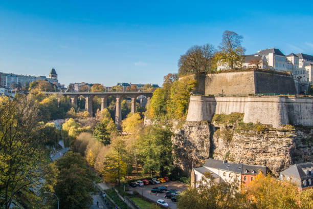 Od city walls of Luxembourg city Luxembourg city vianden stock pictures, royalty-free photos & images