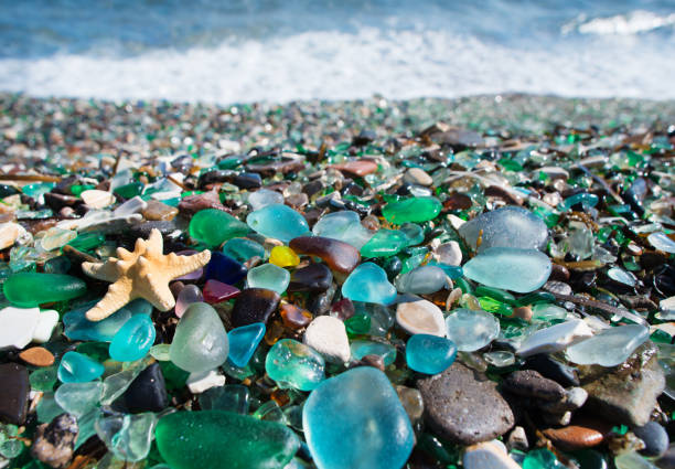 istock Beach of glass pebble 873518712