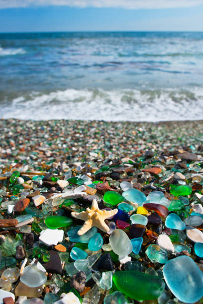 istock Beach of glass pebble 873518882
