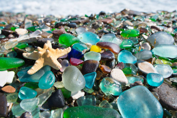 istock Beach of glass pebble 873519272