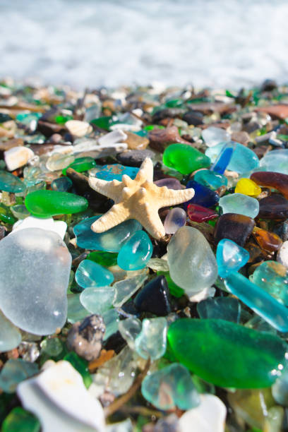 istock Beach of glass pebble 873519424