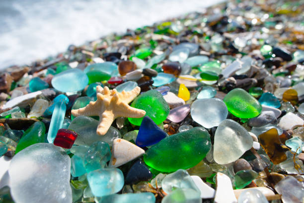 istock Beach of glass pebble 873520566