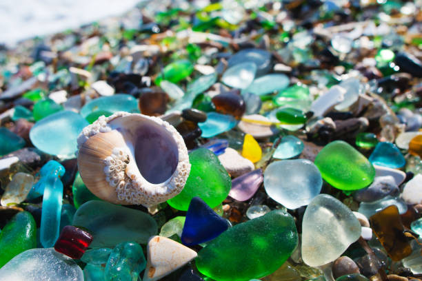 istock Beach of glass pebble 873520812
