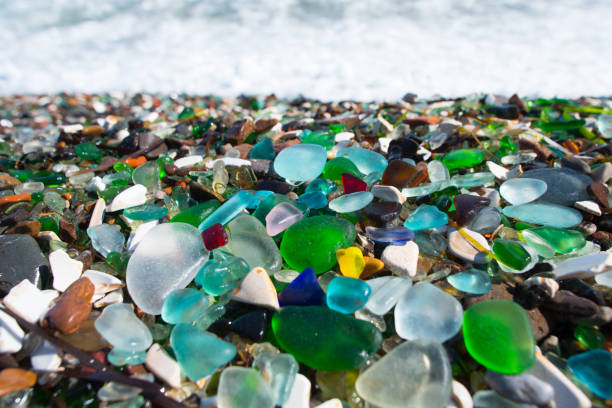 istock Beach of glass pebble 873523546