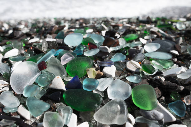 istock Beach of glass pebble 873523610