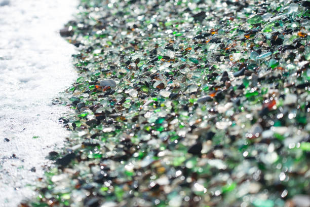 istock Beach of glass pebble 873526356