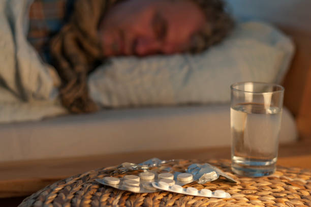istock A man lie with cold in your bed 873527264