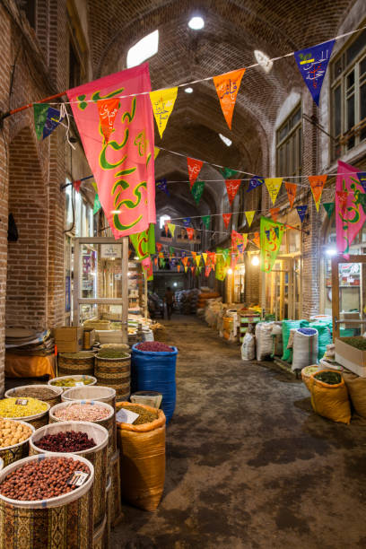 Image of the Bazaar of Tabriz, in Tabriz, Iran. The bazzar is the largest covered bazaar in the world.