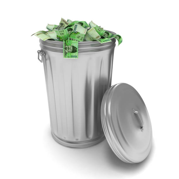 istock South Korean won money garbage trash 873543368