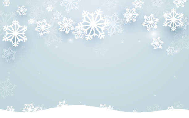 istock Merry Christmas and Happy new year with snowflakes background 873546434