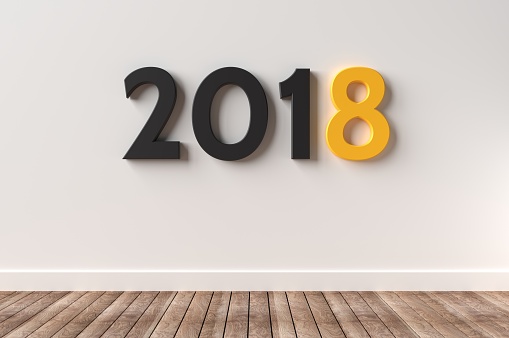 2018 New Year Concept, Classic Gloss theme.