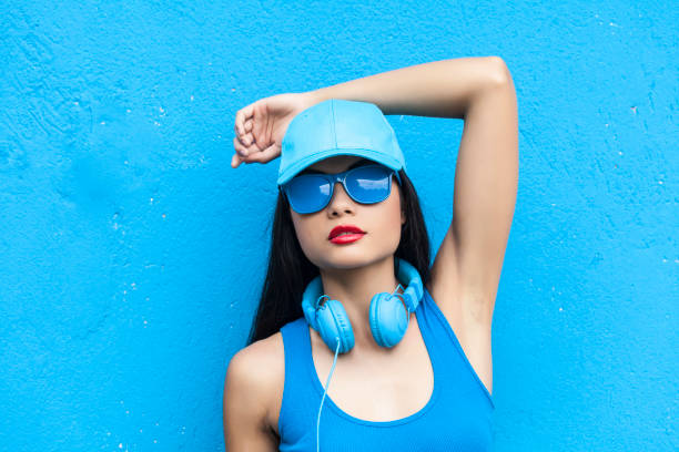 istock Woman in blue outfit 873547868
