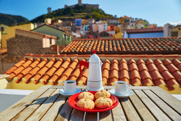 istock Coffee and Italian sweets, Sardinia, Italy 873548274