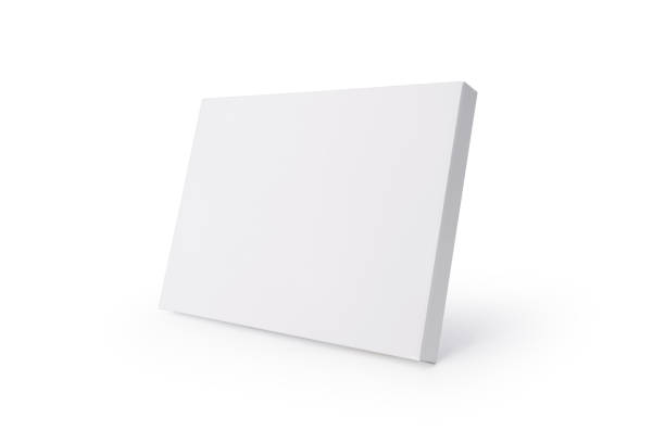 istock White carton box on isolated background with clipping path. Thin cardbox package for your design. 873550772
