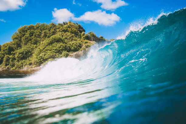 istock Blue ocean wave in Bali, Balangan beach 873551142