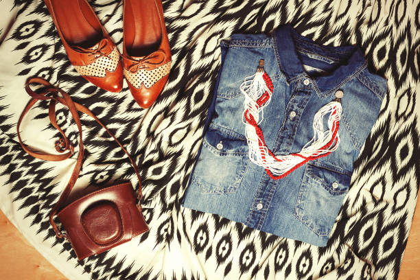 istock Outfit of modern creative woman. 873563972