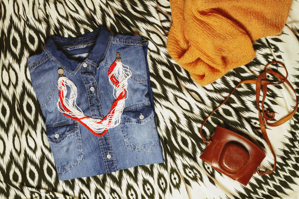 istock Outfit of modern creative woman. 873564064