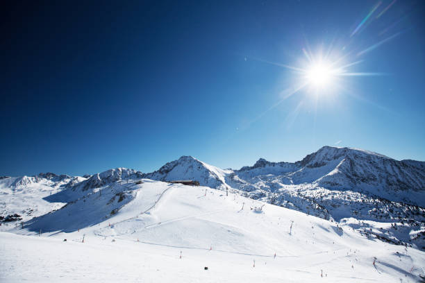 istock Winter mountains on a bright sunny day 873570702
