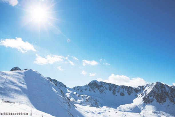 istock Winter mountains on a bright sunny day 873570728
