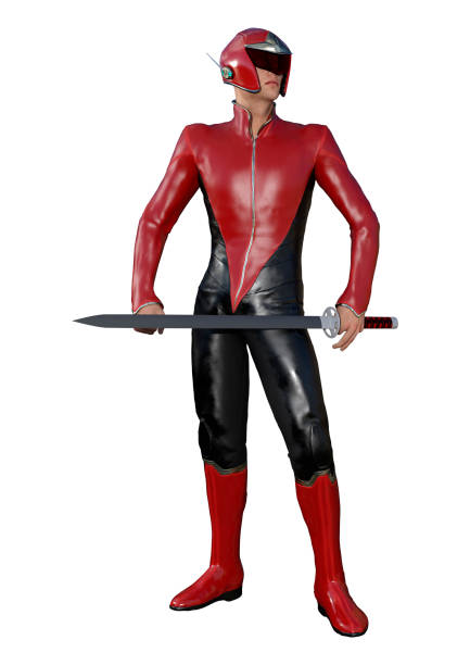 istock 3D rendering male superhero on white 873581320