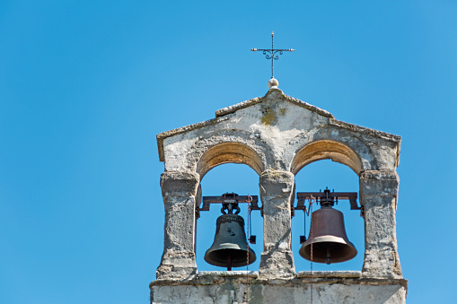 Bell tower of a small chapel in Strped in Istria