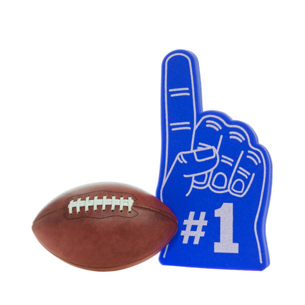 istock American Football with #1 Finger 873586704