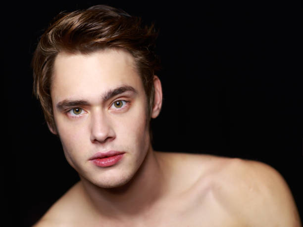 istock Handsome face of a young caucasian male model 873594014