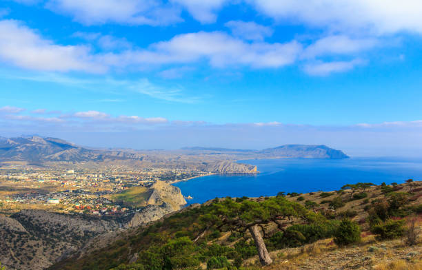 istock Sudak city view from above Mount Sokol 873594296