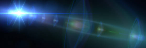 istock unusual blue lens flare effect overlay texture banner with bokeh effect 873597392