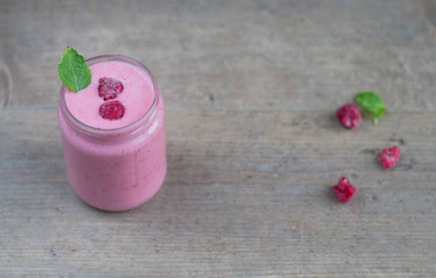 Frambozensmoothie ontbijt