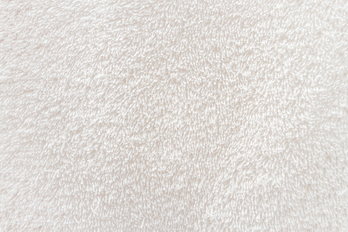 Macro de primer plano de tela de toalla blanca photo