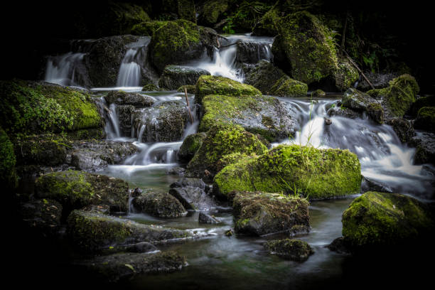 istock Waterfall in the Lumsdale Valley, Matlock, Derbyshire, Peak District, England 873624200