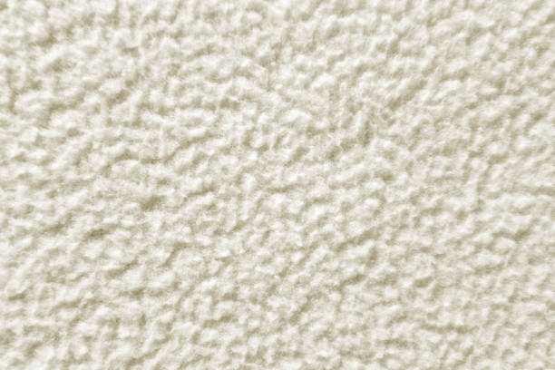 Macro close-up of white cloth texture of plush