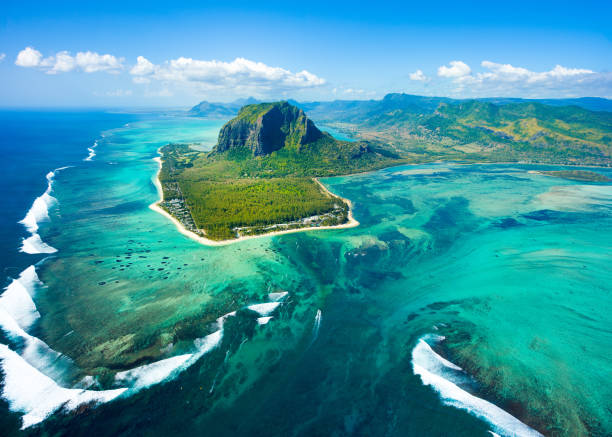 istock Aerial view of Mauritius island 873632038