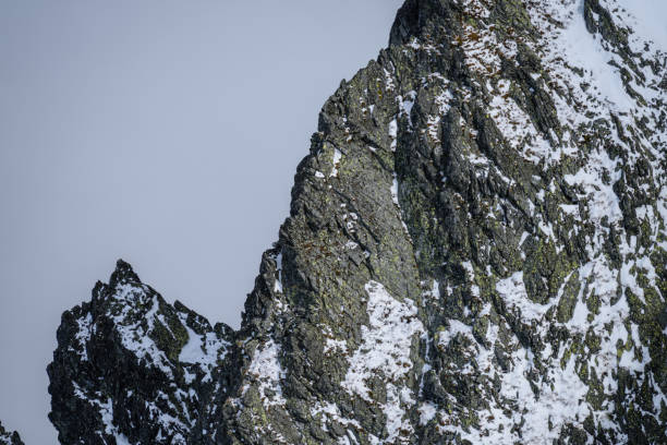istock mountain tops in winter covered in snow 873639042