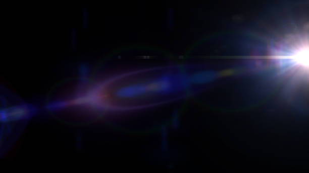 istock intense multicolour lens flare overlay texture with bokeh effects and light streak on black background 873640276