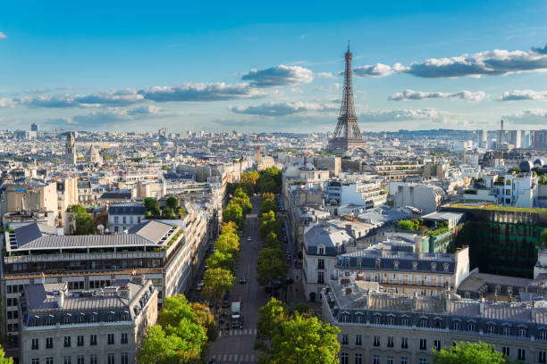 istock eiffel tour and Paris cityscape 873650230