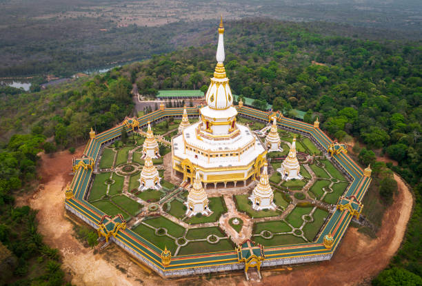 istock Aerial view pagoda 873654278