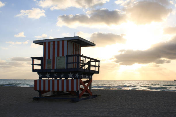 istock Stars n stripes lifeguard station 873672926