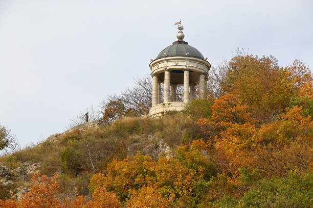 istock Gazebo Eolova Harp (Aeolian Harp) on Mashuk mountain. Pyatigorsk, Russia 873673126