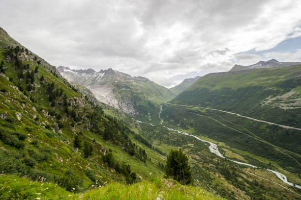 istock Furka pass in Alps in Switzerland 873673382