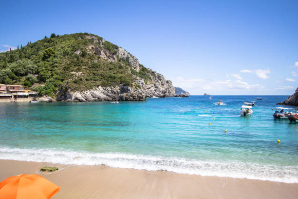 istock Beach in Paleokastritsa in Corfu island, Greece 873681490