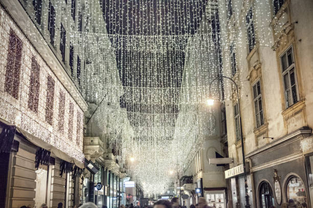 istock Street by night in Vienna, Austria 873683828