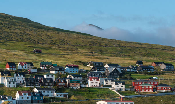 istock Sunset in Midvagur at the Faroe Islands 873684652