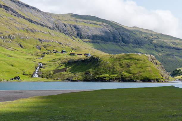 istock hills and waterfalls on the Faroe Islands 873694968