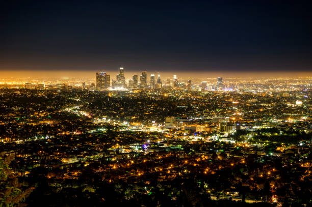 istock Los Angeles LA City Night view 873708890